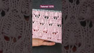 Tutorial 1370 - cómo tejer Punto Calado a Dos Agujas  - Guía de tejido a mano con Silvana Tim