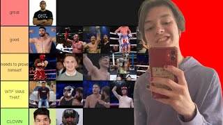 MY Youtube/Influencer Boxing Tier List