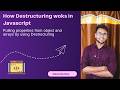 11. Destructuring In Javascript  #coding #javascript #arrays #object #viral #programming #webdev #js