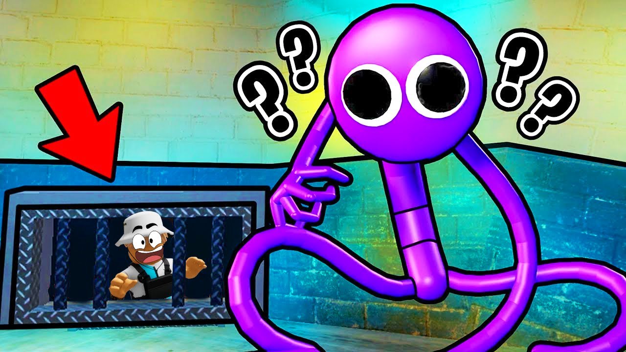 O que o MONSTRO ROXO pode ver em Rainbow Friends?! NOVO MODO SECRETO ...