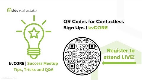 QR Codes for Contactless Sign Ups