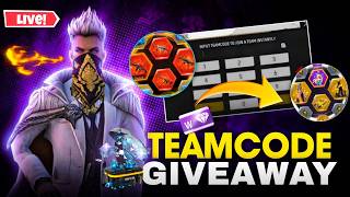 FREE FIRE LIVE CUSTOM ROOM GIVEAWAY | FF LIVE TEAM CODE GIVEAWAY | FF LIVE CUSTOM ROOM GIVEAWAY FF