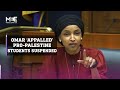 Ilhan omar grills columbia university president nemat shafik about protests on campus