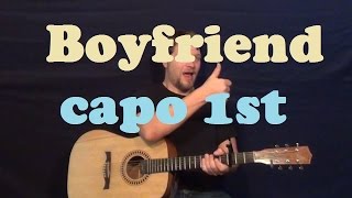 Boyfriend (Justin Bieber) Easy Strum Capo 1st Guitar Lesson How to Play Boyfriend Tutorial