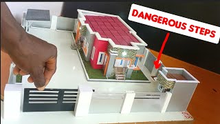 Making A Modern Residential House Model | Tiny House
