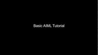 AIML Tutorial