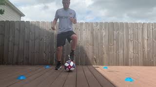 Ball Mastery - Skill 7 - Sole Drag, Inside Push