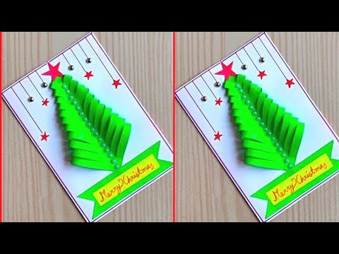 christmas greeting card easy DIY  / christmas greeting card ideas / handmade christmas cards