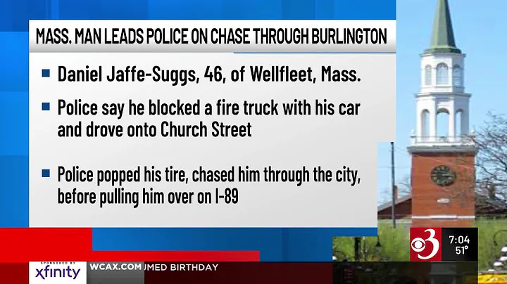 Mass. man spits at firefighter, drives down Church St., leads police on chase through city