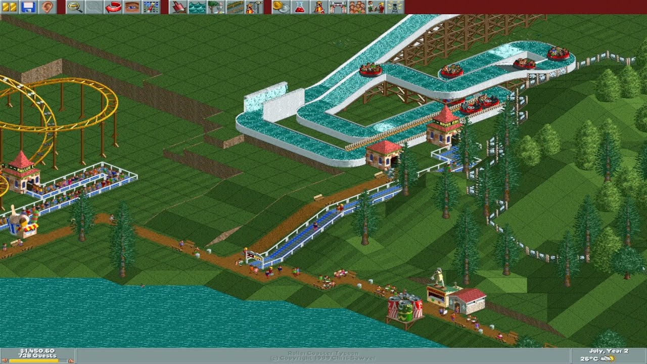 RollerCoaster Tycoon — Leafy Lake Completed | Level Up With Emre