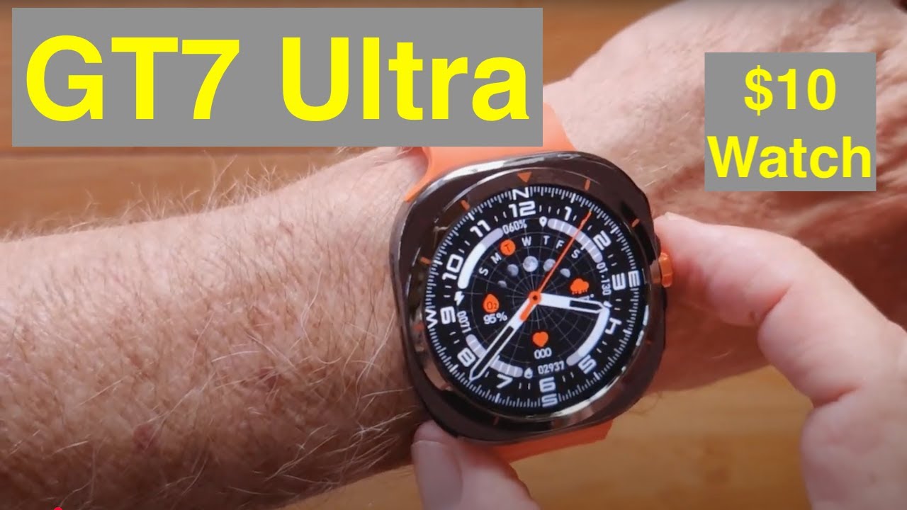 LAXASFIT GT7 Ultra Galaxy Style BT Calls 1.5” Always-on Screen $10