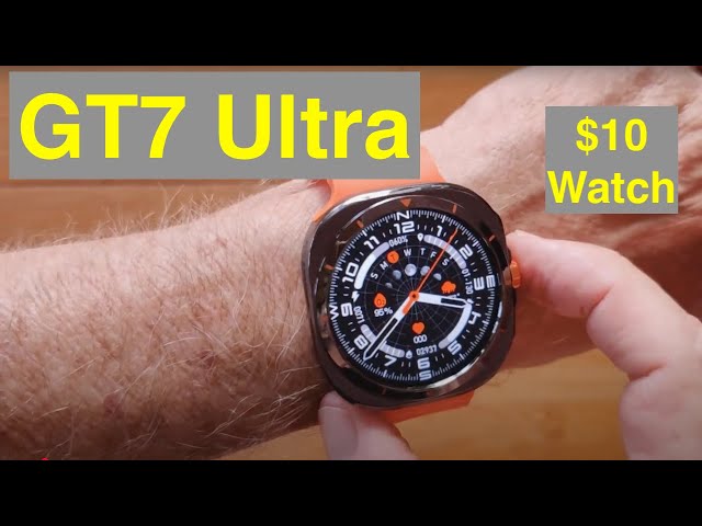LAXASFIT GT7 Ultra Galaxy Style BT Calls 1.5” Always-on Screen $10