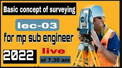 Basic Concept of Surveying /lec-03 Objective question practice for Vyapam  sub engineer 2022