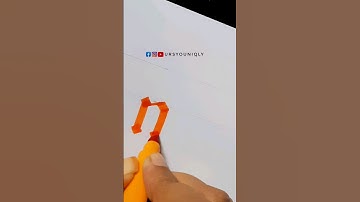 HOW TO WRITE WITH CHISEL MARKERS | Calligraphy for Beginners | Step by Step Gothic script #letterm