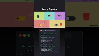 Funniest CSS Toggle Switches You'll Ever See! 🤯 | Creative UI Design Ideas 🎨💡| #coding #shorts |