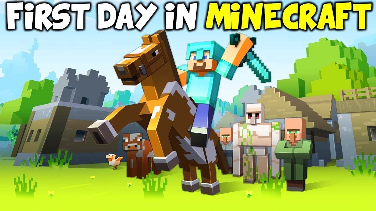 My first day in Minecraft 👍👍👍👍new - YouTube