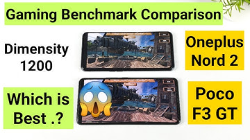 Oneplus Nord 2 vs Poco F3 GT Gaming Benchmark Comparison Which is Best 😱🤷‍♂️🤔