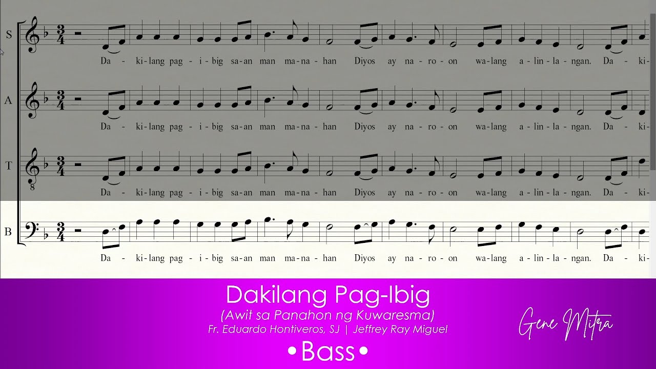 Dakilang Pag-Ibig • Bass