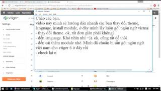 [Vtiger Basic] 2. Change theme, language, upload module