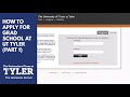 How to fill out an application form for graduate school at ut tyler part 1 2019