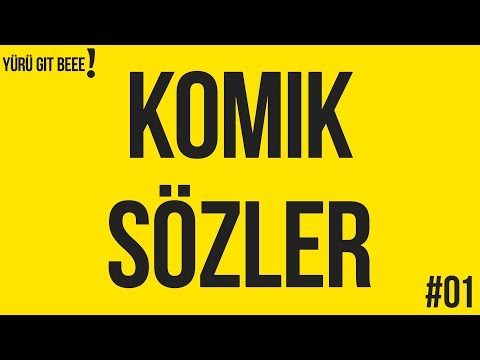 KOMIK SÖZLER VE ESPIRILER | SESLI #01