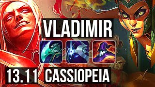 VLAD vs CASSIO (MID) | 1200+ games, Legendary, 15/3/11, 900K mastery | NA Grandmaster | 13.11