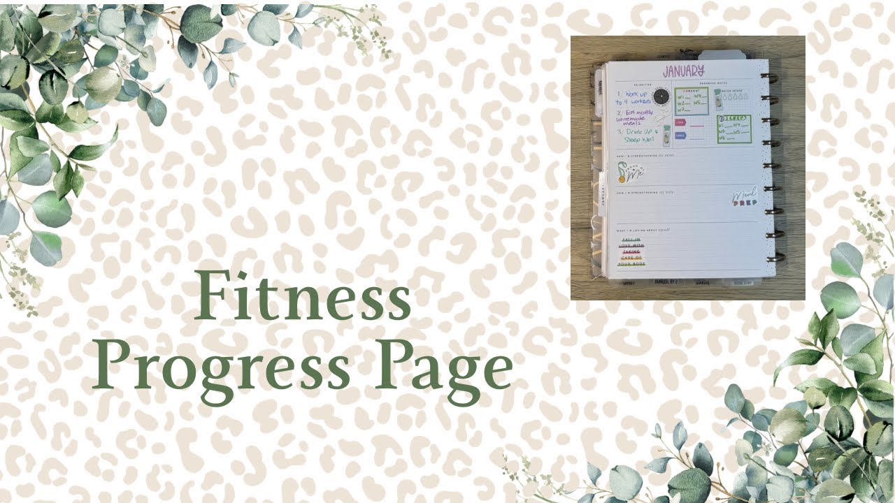 Страница отслеживания прогресса в фитнесе - январь 2026 г.