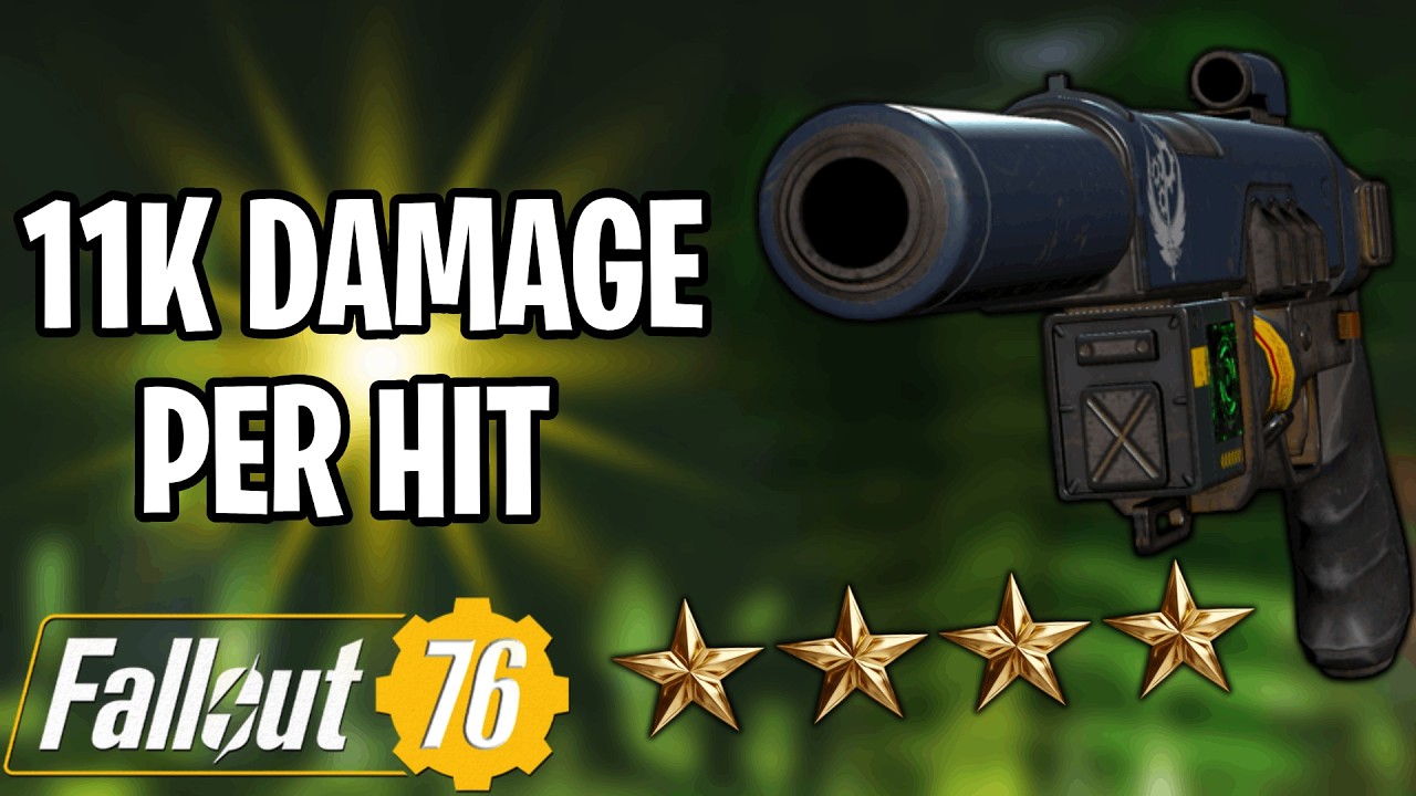 Новый пистолет Crusader с уроном в 11 тыс. — просто безумие в Fallout 76 (человек/гул)