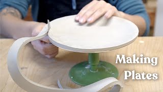 Handbuilding Plates // Pottery ASMR