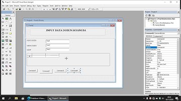 Cara Membuat Form Input Dosen Menggunakan Microsoft Visual Basic 6