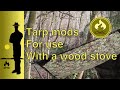 How to convert a tarp for use with a wood stove