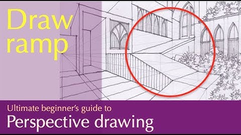 Perspective Drawing : Draw streetscape: complex ramps and archway in multi point perspective.
