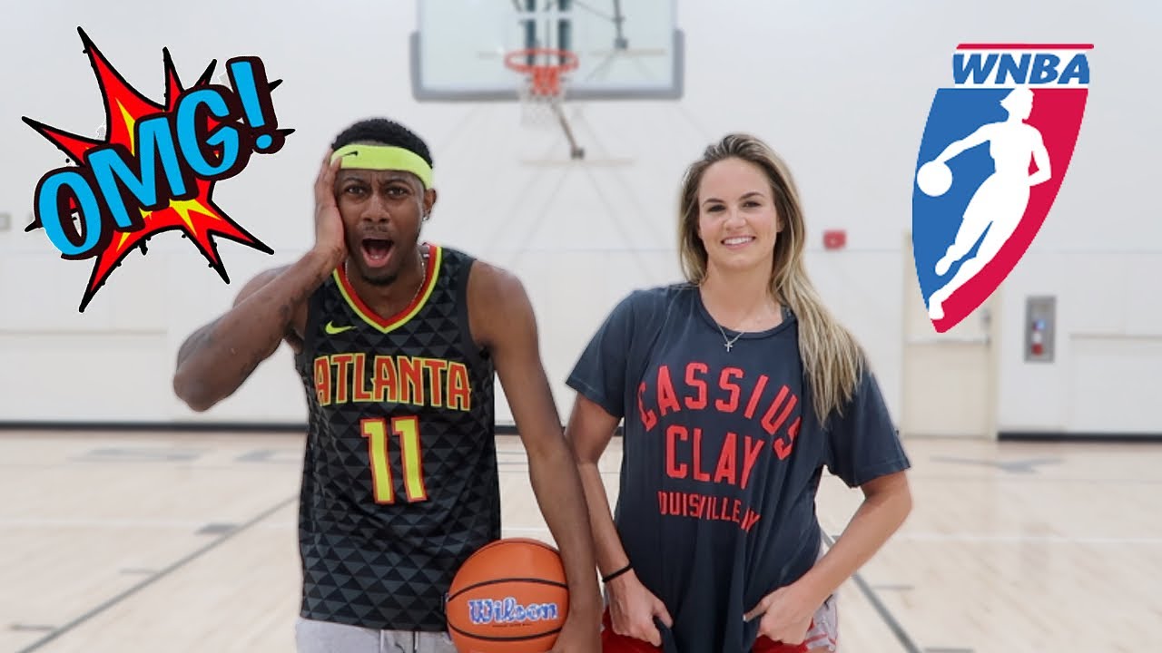 1V1 AGAINST FORMER WNBA STAR Jenna Bandy! 