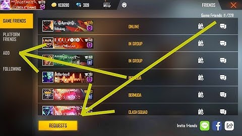 How to send friend request and accept friend request in Free Fire//Garena free fire