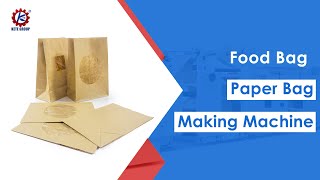 Sharp Bottom Food Bag Paper Bag Making Machine