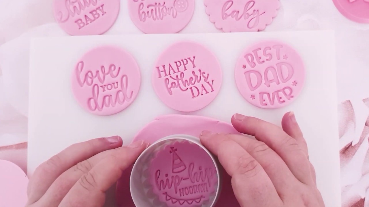 Daniella Loves Cupcakes Embosser Stamps for Father's Day