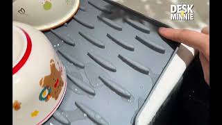 Sloped Silicone Draining Mat – Heat-Proof & Non-Slip