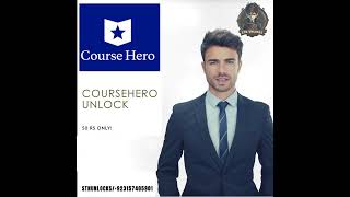 Course hero in only 50 RS #CourseHero #DocumentUnlock #STNUNLOCKS #AcademicSuccess