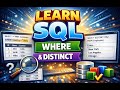 SQL WHERE Clause and DISTINCT Function | Filter &amp; Retrieve Data with Conditions