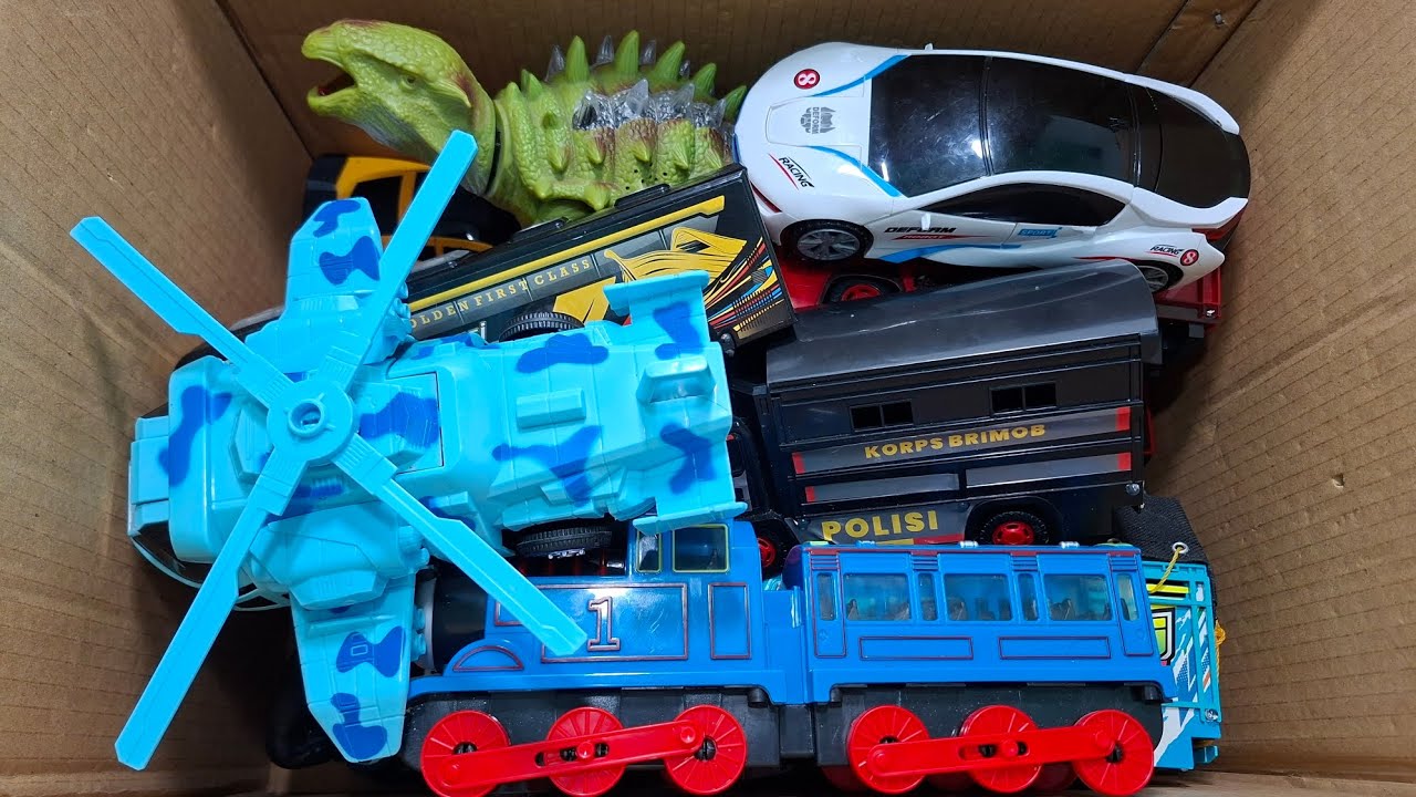 Unboxing Truk Oleng, Bus Telolet, Mobil Polisi, Ambulance, Kereta Api Thomas, Tank Baja PART 117