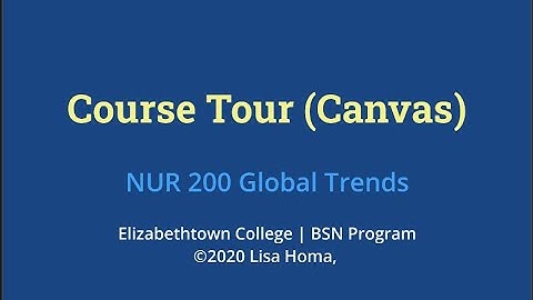 Global Trends Canvas Course Tour