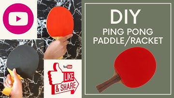 DIY Ping Pong Paddle//How to make table tennis racket using waste materials