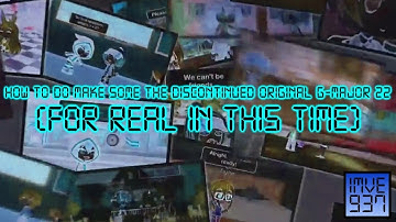 How To Do Make Some The Discontinued original G-Major 22 (FOR REAL IN THIS TIME)