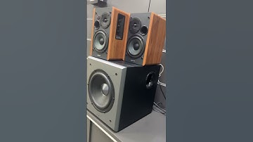 Edifier T5 Subwoofer 🔊 with Edifier R1280DBs | #edifier #speaker #bookshelfspeaker #music #bass