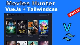 Movie Hunter App Add Profile Dropdown Menu  Part 16