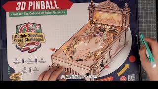 EG01 3D Pinball Assembly Tutorial Step 1-6