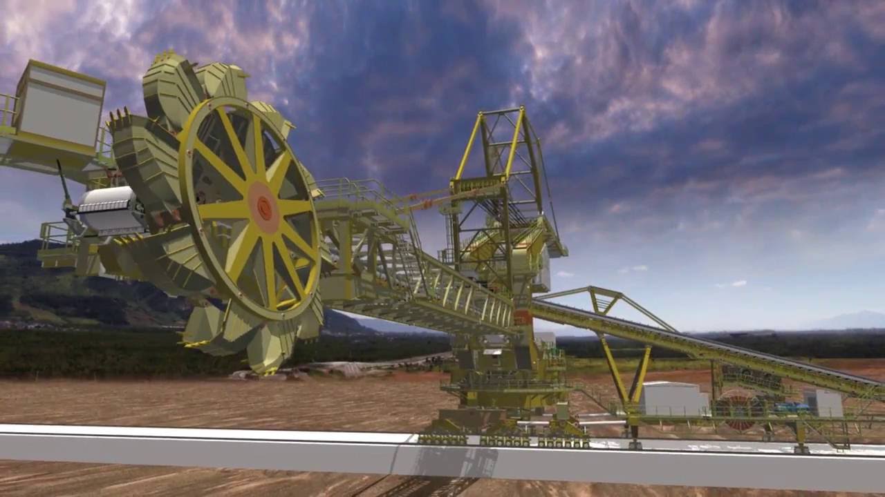 Animação - Máquina retomadora da Taimweser no Porto Sudeste