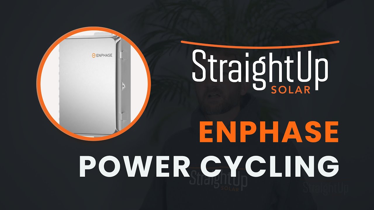 Power Cycling Your Enphase Inverter | StraightUp Solar