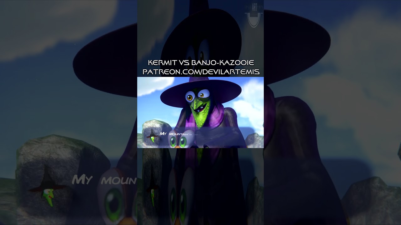 Kermit Attempts a Banjo-Kazooie Speedrun #shorts #banjokazooie #rare