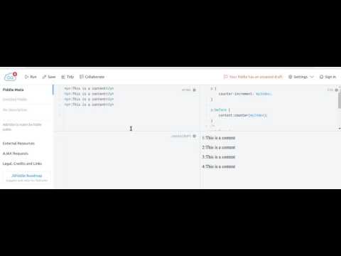 Working with generated contents in css